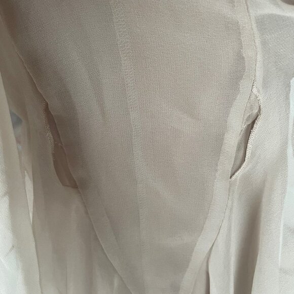 MaxMara Chiffon Pleated Dress Size M - Picture 5 of 10